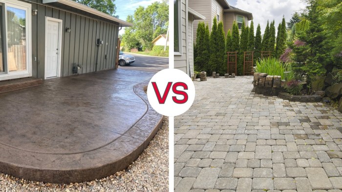 Concrete Patio vs Paver Patio: A Comprehensive Comparison