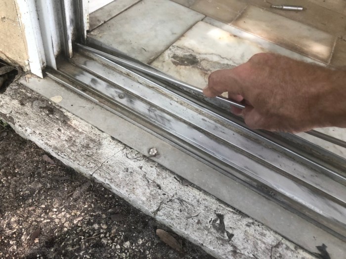 How to Repair a Damaged Sliding Glass Door Track - HubPages How to Repair a Damaged Sliding Glass Door Track - HubPages